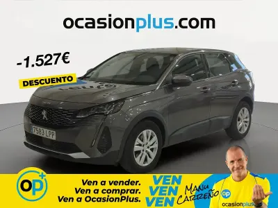 Usado Peugeot 3008 Active 130 CV (95 kW) 2021 Gris SUV