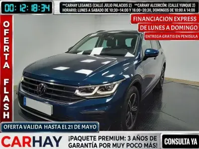 Käytetty VW Tiguan Life 245 HP (180 kW) 2022 Sininen Katumaasturi