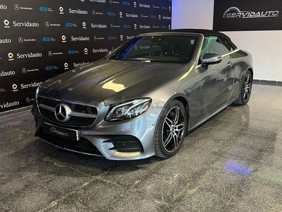 Usado Mercedes E220 194 CV (142 kW) 2018 Gris / plata Descapotable