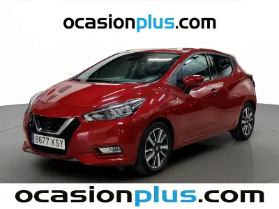 Usado Nissan Micra N-Connecta 101 CV (74 kW) 2019 Rojo Utilitario