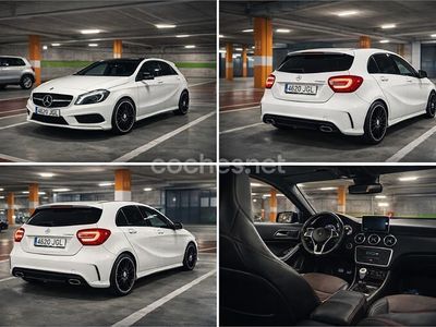 Usado Mercedes A200 AMG line 136 CV (100 kW) 2015 Blanco Berlina