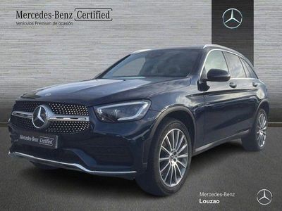 Usado Mercedes GLC300e AMG line 320 CV (235 kW) 2021 Azul cavansita SUV