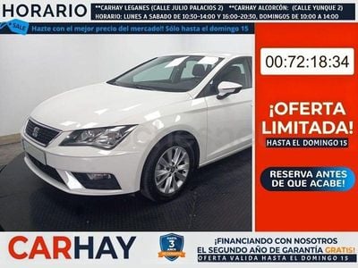 Usado Seat Leon Style 130 CV (95 kW) 2019 Blanco Berlina