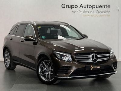Usado Mercedes GLC220 AMG line 170 CV (125 kW) 2016 Marrón SUV