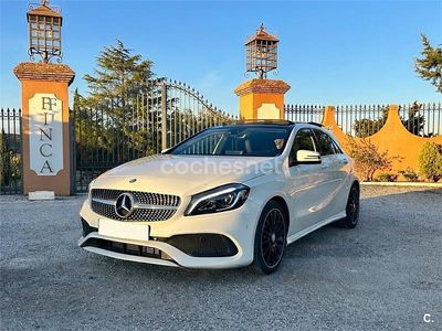 Usado Mercedes A200 AMG line 136 CV (100 kW) 2016 Blanco Berlina
