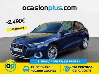 Azul Usado 2023 Audi A3 Advanced Plus Berlina | 24.790 € (Precio justo)