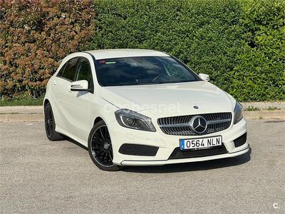 Usado Mercedes A200 AMG line 156 CV (114 kW) 2015 Blanco Berlina