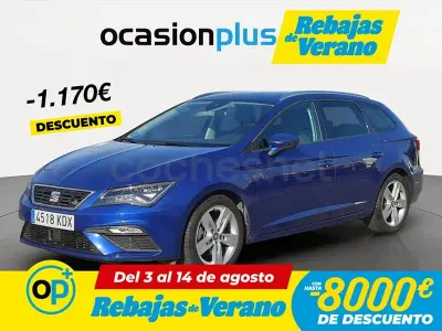 Usado Seat Leon FR 150 CV (110 kW) 2017 Azul Familiar