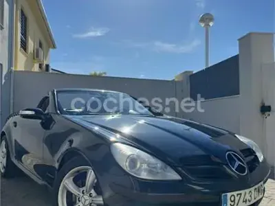 Usado Mercedes SLK200 163 CV (119 kW) 2006 Negro Descapotable