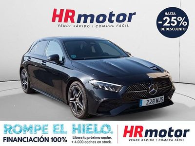 Usado Mercedes A200 AMG line 150 CV (110 kW) 2023 Negro Berlina