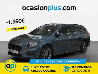 Azul Usado 2020 Ford Focus ST-Line Familiar | 16.400 € (Precio justo)