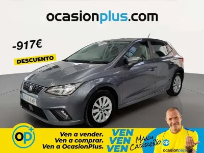 Usado Seat Ibiza Style 75 CV (55 kW) 2018 Gris Utilitario