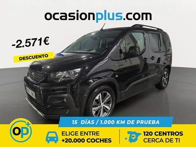 Usado Peugeot Rifter GT-line 130 CV (95 kW) 2019 Negro Monovolumen