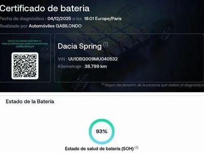 Usado Dacia Spring Essentiel 33 kW (45 CV) 2022 Negro Utilitario