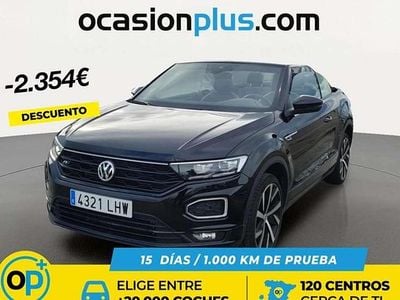 Usado VW T-Roc Cabriolet R-line 150 CV (110 kW) 2020 Negro Descapotable
