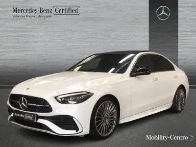 Usado Mercedes C220 200 CV (147 kW) 2022 Designo blanco opalita bright