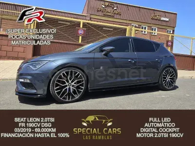 Usado Seat Leon FR 190 CV (139 kW) 2019 Gris / plata Berlina