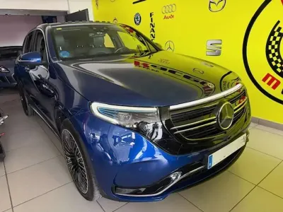 Usado Mercedes EQC400 300 kW (408 CV) 2020 Azul SUV