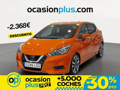 Usado Nissan Micra N-Connecta 117 CV (86 kW) 2019 Naranja Utilitario