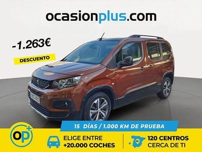 Usado Peugeot Rifter GT-line 100 CV (73 kW) 2018 Marrón Monovolumen