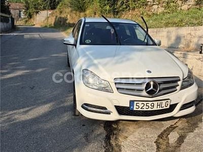 Usado Mercedes C200 Elegance 136 CV (100 kW) 2012 Blanco Berlina