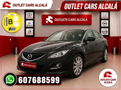 Usado Mazda 6 129 CV (94 kW) 2012 Negro Berlina