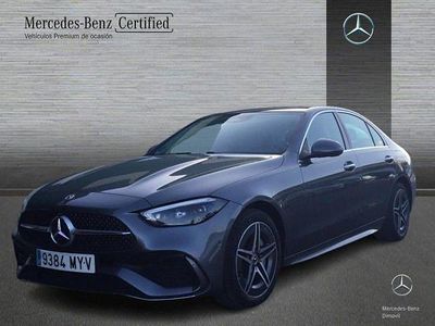Gris selenita Usado 2024 Mercedes C300e AMG line | 52.500 € (Precio justo)