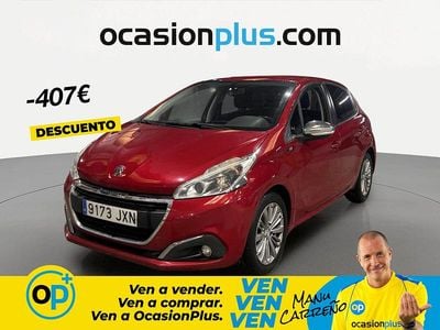 Usado Peugeot 208 Style 75 CV (55 kW) 2017 Rojo Utilitario