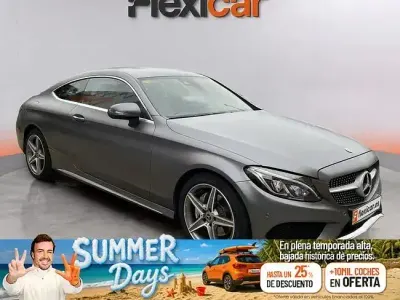Usado Mercedes C220 170 CV (125 kW) 2018 Gris / plata Coupe