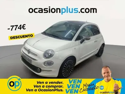 Usado Fiat 500 Lounge 69 CV (50 kW) 2018 Blanco Utilitario