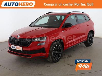 Rojo Usado 2024 Skoda Karoq SportLine SUV | 28.599 € (Precio justo)