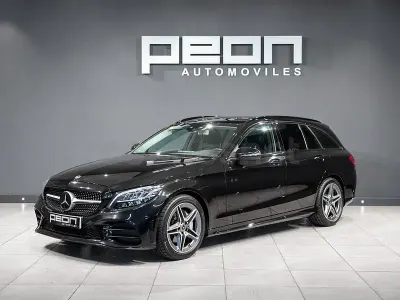 Usado Mercedes C220 194 CV (142 kW) 2018 Negro Familiar