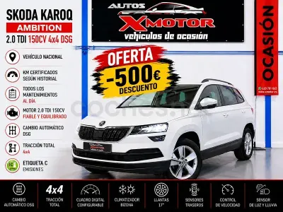 Usado Skoda Karoq Ambition 150 CV (110 kW) 2021 Blanco SUV