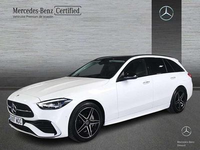 Usado Mercedes C300 AMG line 204 CV (150 kW) 2022 Blanco Familiar