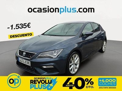 Usado Seat Leon FR 130 CV (95 kW) 2019 Gris