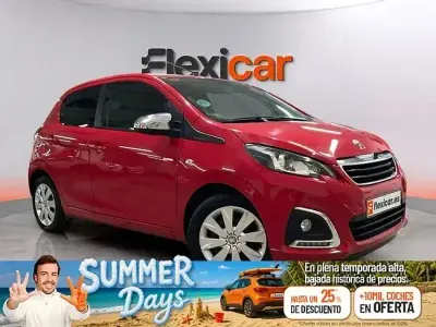 Usado Peugeot 108 Active 72 CV (52 kW) 2021 Rojo Berlina