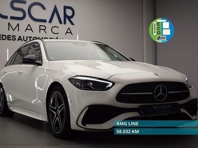 Blanco Usado 2022 Mercedes C220 Familiar | 38.900 € (Precio justo)