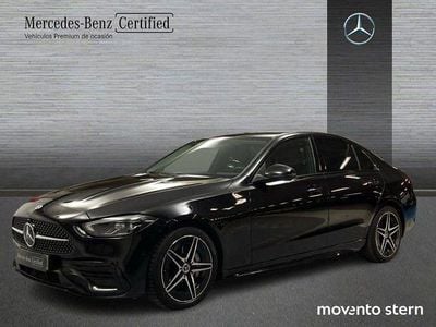 Usado Mercedes C200 AMG line 163 CV (119 kW) 2025 Negro Berlina