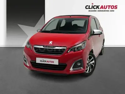 Usado Peugeot 108 Allure 72 CV (52 kW) 2021 Rojo Berlina