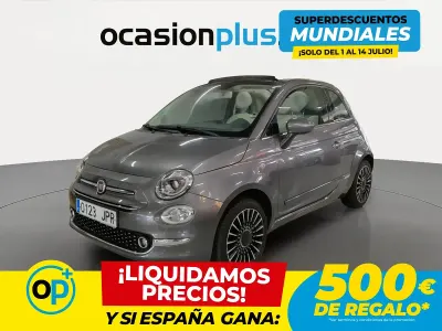 Usado Fiat 500 Lounge 69 CV (50 kW) 2016 Gris Descapotable