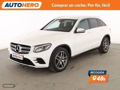 Usado Mercedes GLC220 AMG line 170 CV (125 kW) 2017 Blanco SUV