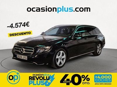Usado Mercedes E220 194 CV (142 kW) 2017 Negro Familiar