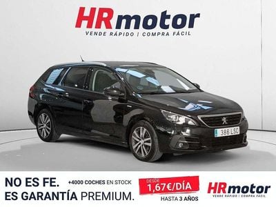 Usado Peugeot 308 Style 131 CV (96 kW) 2021 Negro