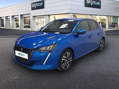Usado Peugeot 208 Allure 102 CV (75 kW) 2021 Azul Utilitario