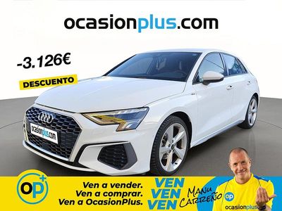 Usado Audi A3 S-Line 150 CV (110 kW) 2023 Blanco Berlina