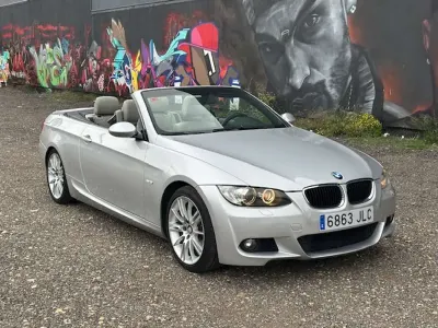 Usado BMW 320 Cabriolet 170 CV (125 kW) 2009 Gris Descapotable