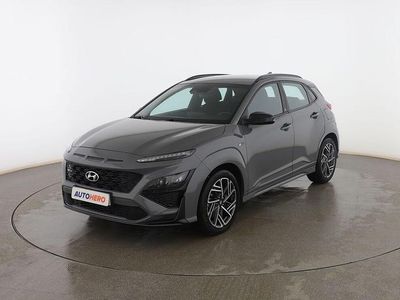 Usado Hyundai Kona N Line 120 CV (88 kW) 2022 Gris SUV