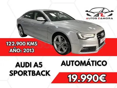 Usado Audi A5 Sportback S-Line 177 CV (130 kW) 2013 Gris / plata Utilitario