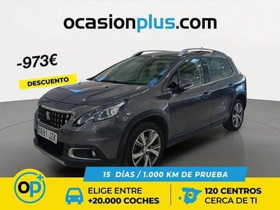 Usado Peugeot 2008 Allure 110 CV (80 kW) 2017 Gris SUV