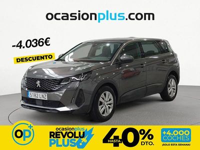 Usado Peugeot 5008 Active 130 CV (95 kW) 2021 Gris Monovolumen